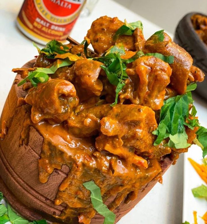 Traditional Nkwobi spiced cow-foot